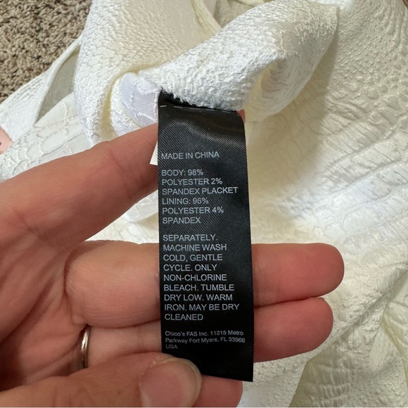 Black Label by Chicos Alabaster Crocodile Easy Pant—12 - Picture 13 of 14